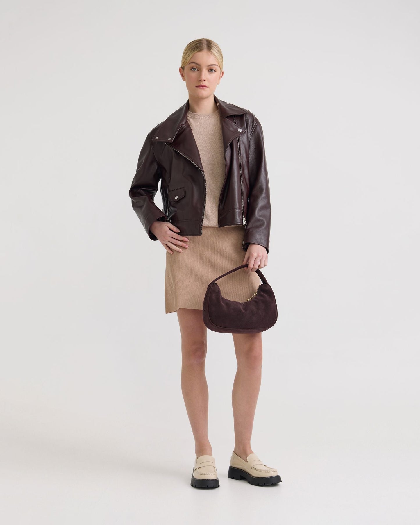 Sasha Biker Leather Jacket