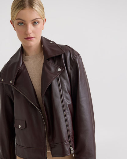 Sasha Biker Leather Jacket