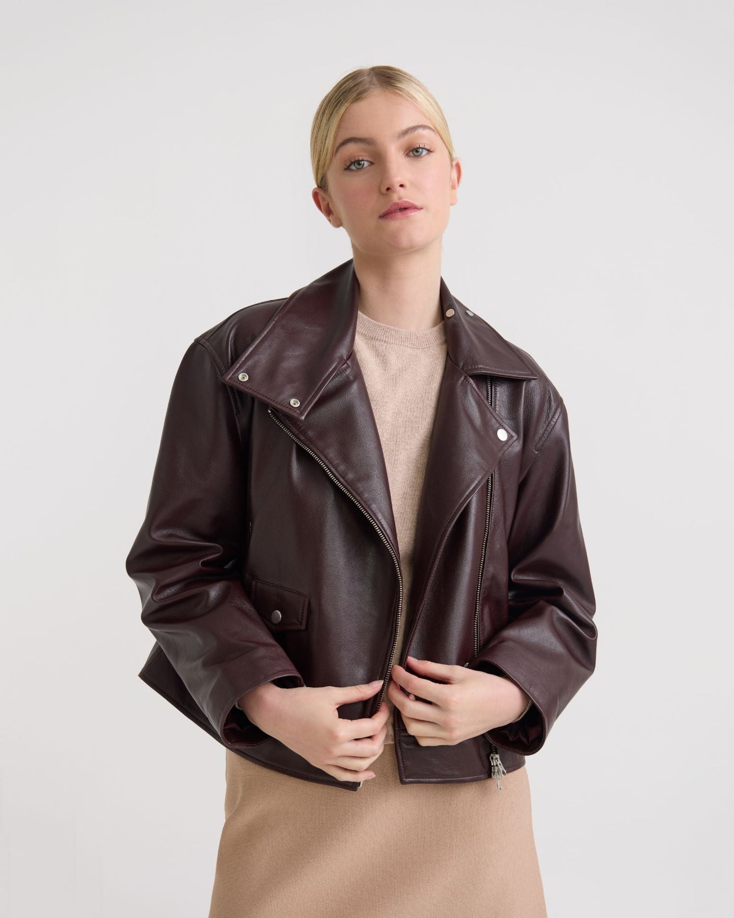 Sasha Biker Leather Jacket