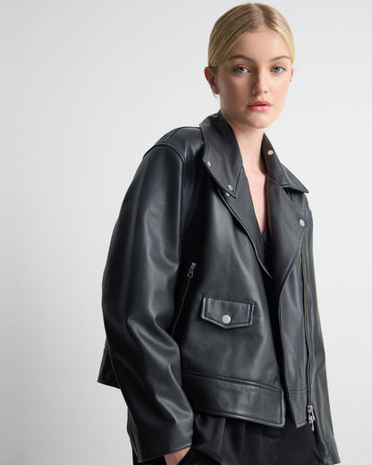 Sasha Biker Leather Jacket
