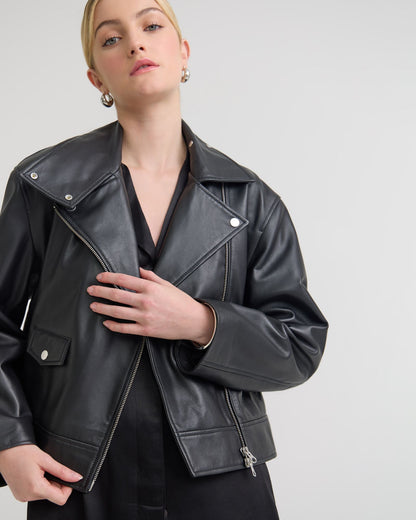Sasha Biker Leather Jacket
