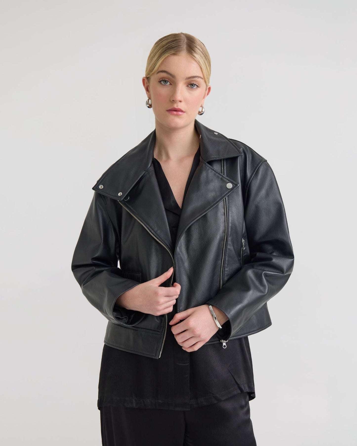 Sasha Biker Leather Jacket
