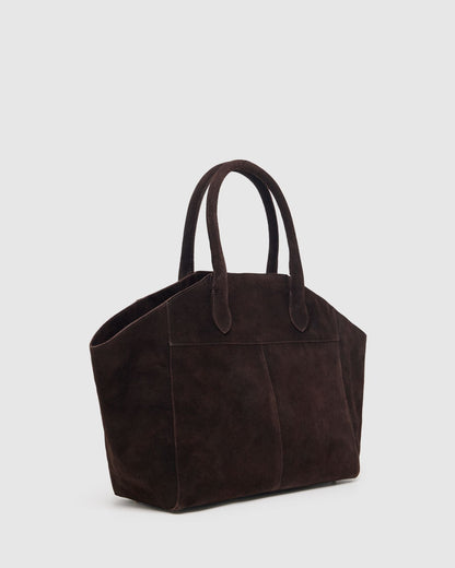 Riley Suede Tote Bag