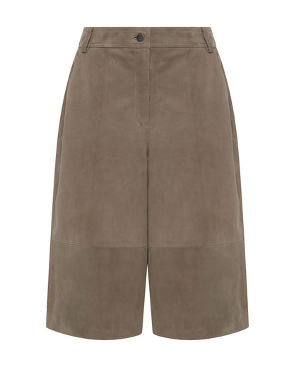 Kiera Suede Bermuda Shorts