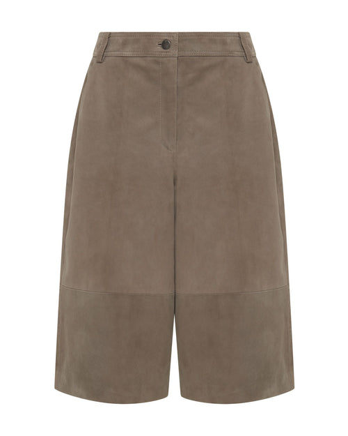 Kiera Suede Bermuda Shorts