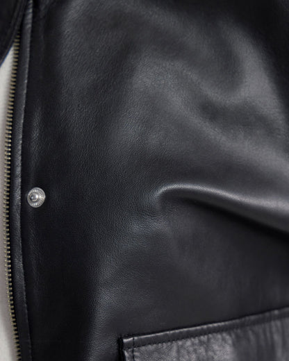 Rosie Leather Bomber Jacket