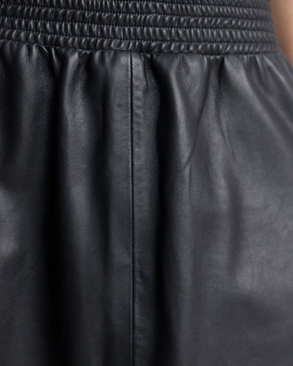 Jaya Leather Midi Skirt