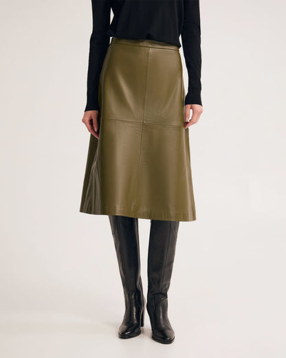 Lulu Leather Skirt