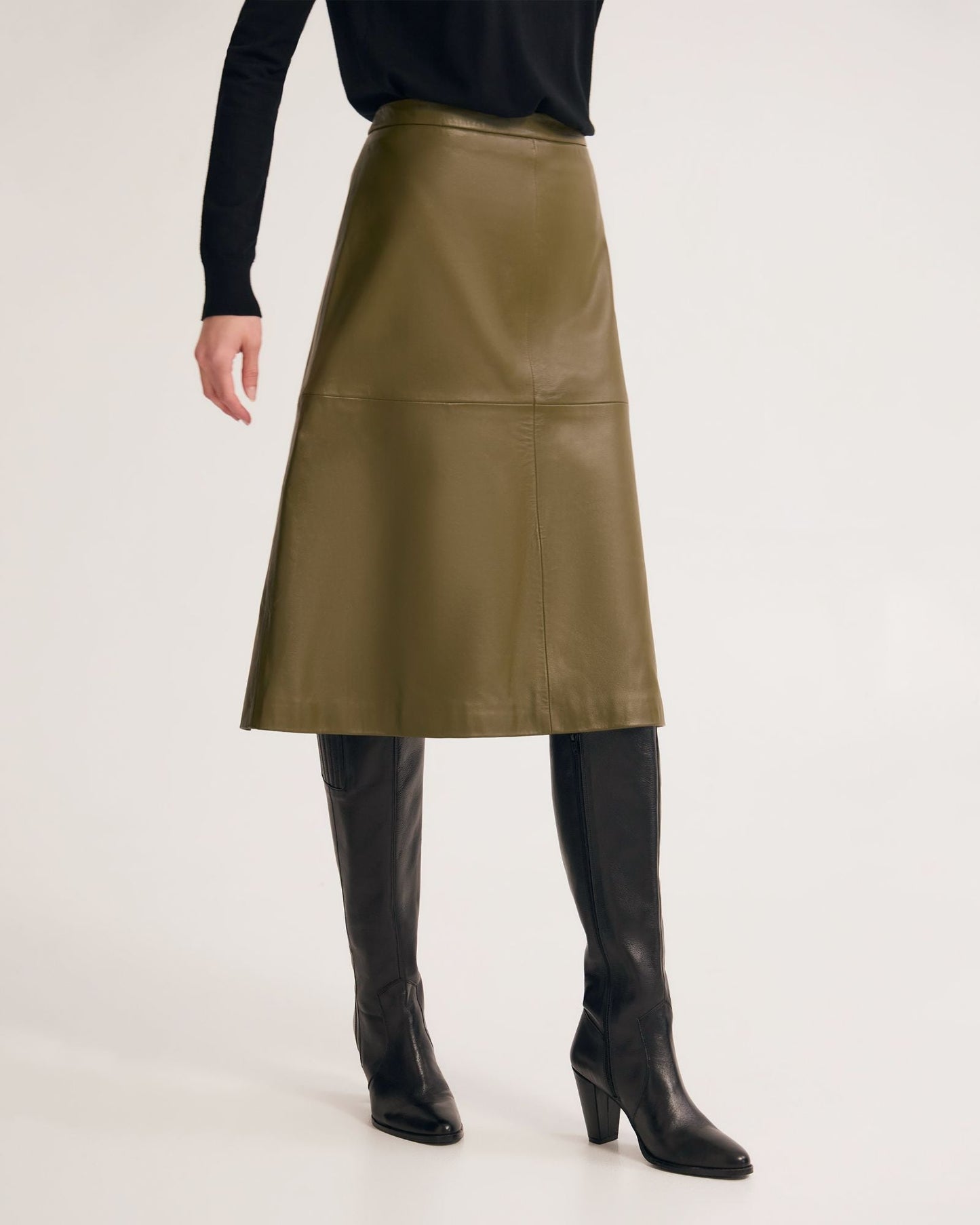 Lulu Leather Skirt