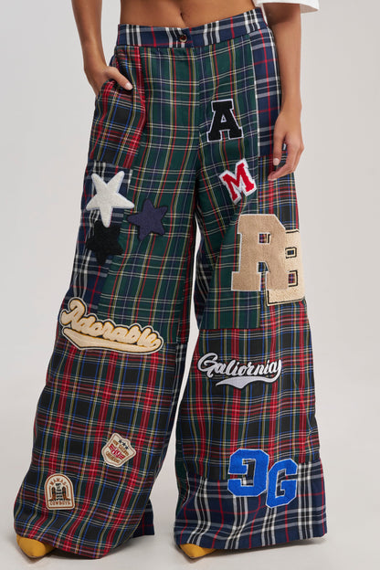 ALL ABOUT ME PLAID TROUSER