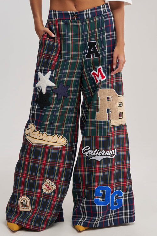 ALL ABOUT ME PLAID TROUSER