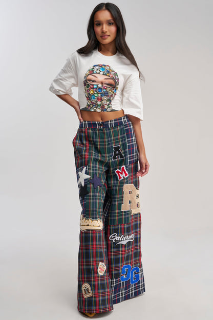 ALL ABOUT ME PLAID TROUSER