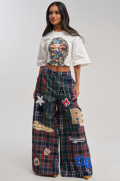 ALL ABOUT ME PLAID TROUSER