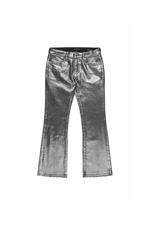 Silver Foil Ankle Bootcut