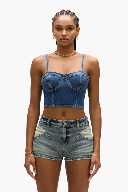 Denim Corsette