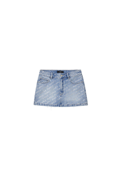 Logo Bling Mini Skirt
