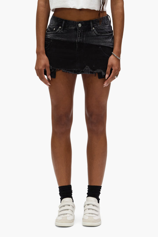Double Canvas Mini Skirt