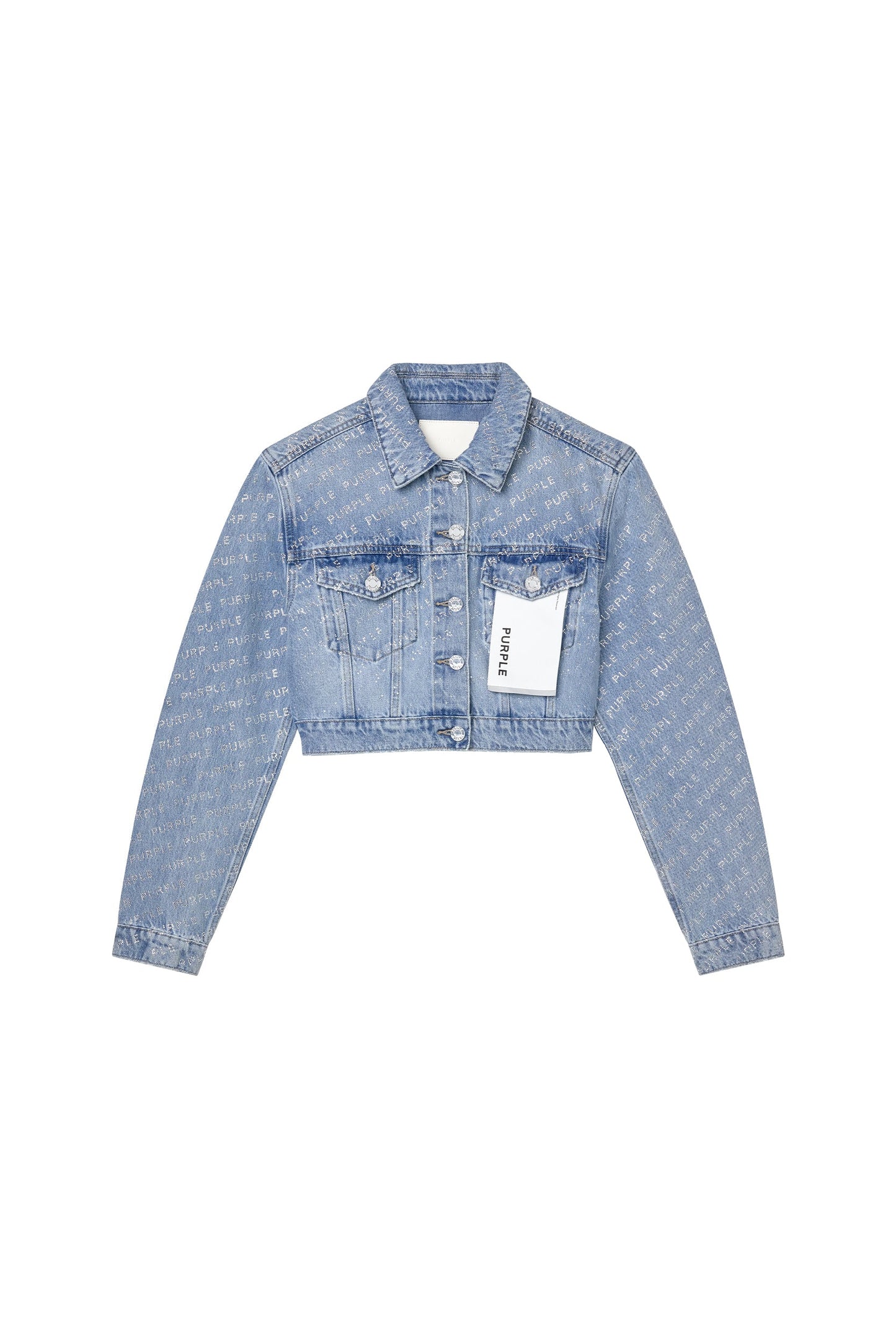 Logo Bling Crop Jacket