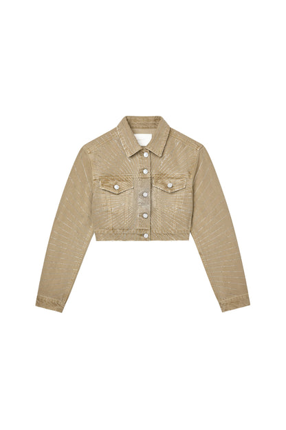 Radial Bling Crop Jacket