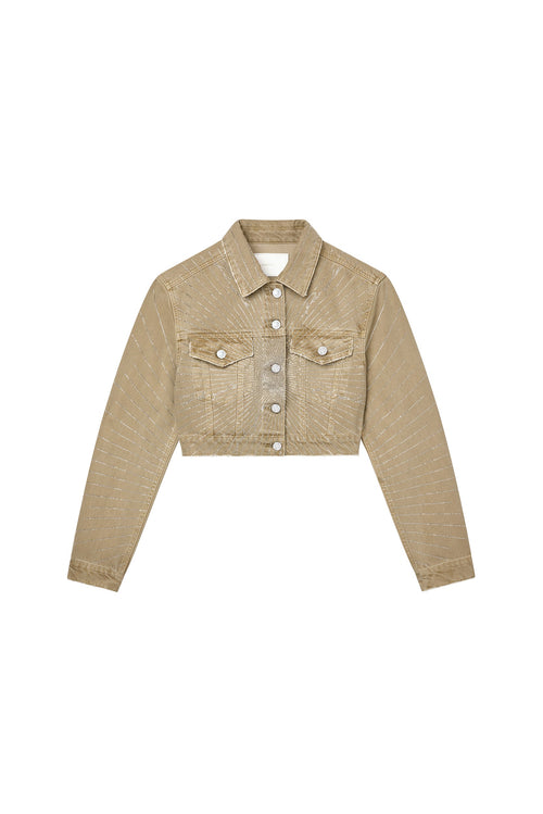 Radial Bling Crop Jacket