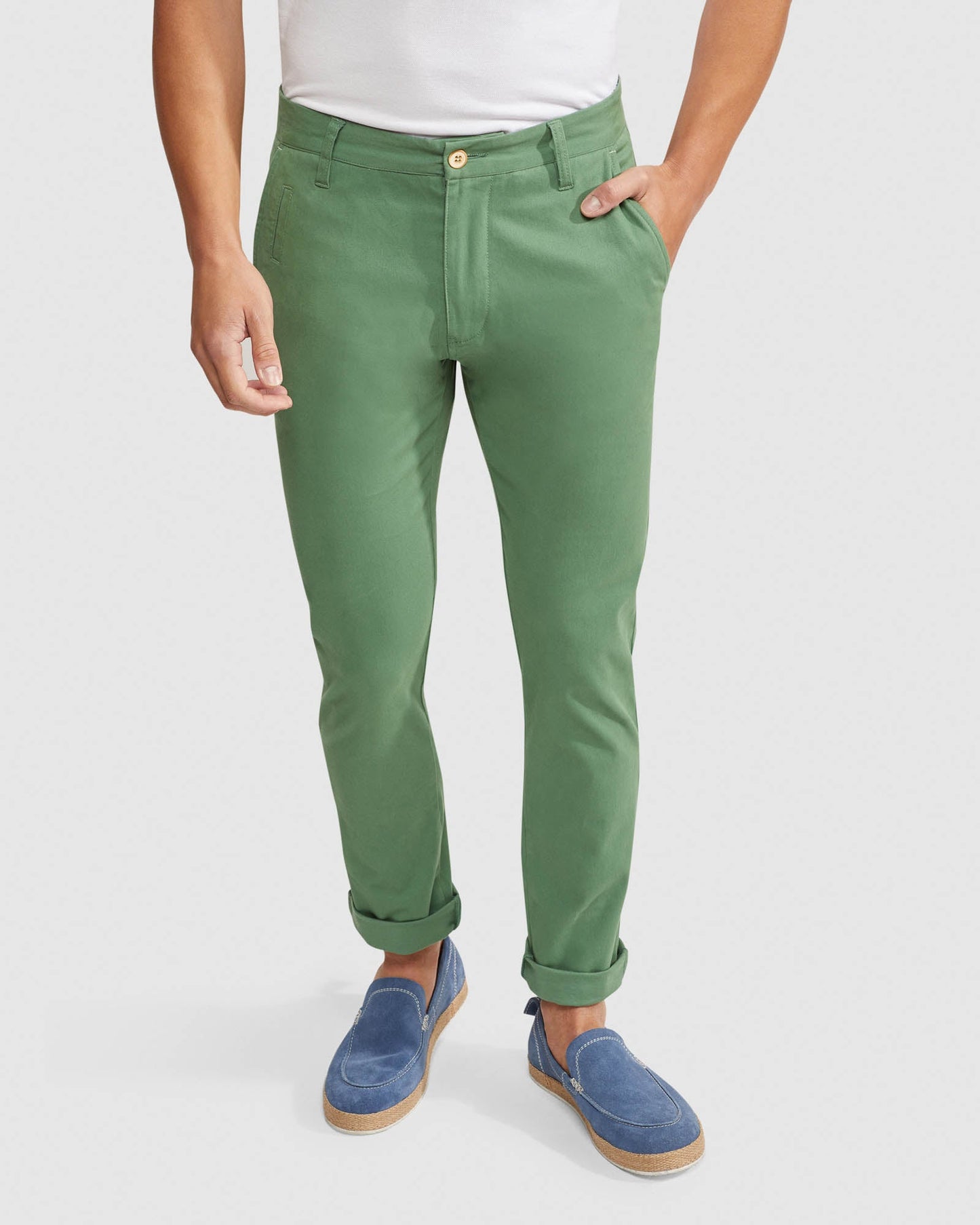 Stretch Skinny Fit Organic Cotton Chinos
