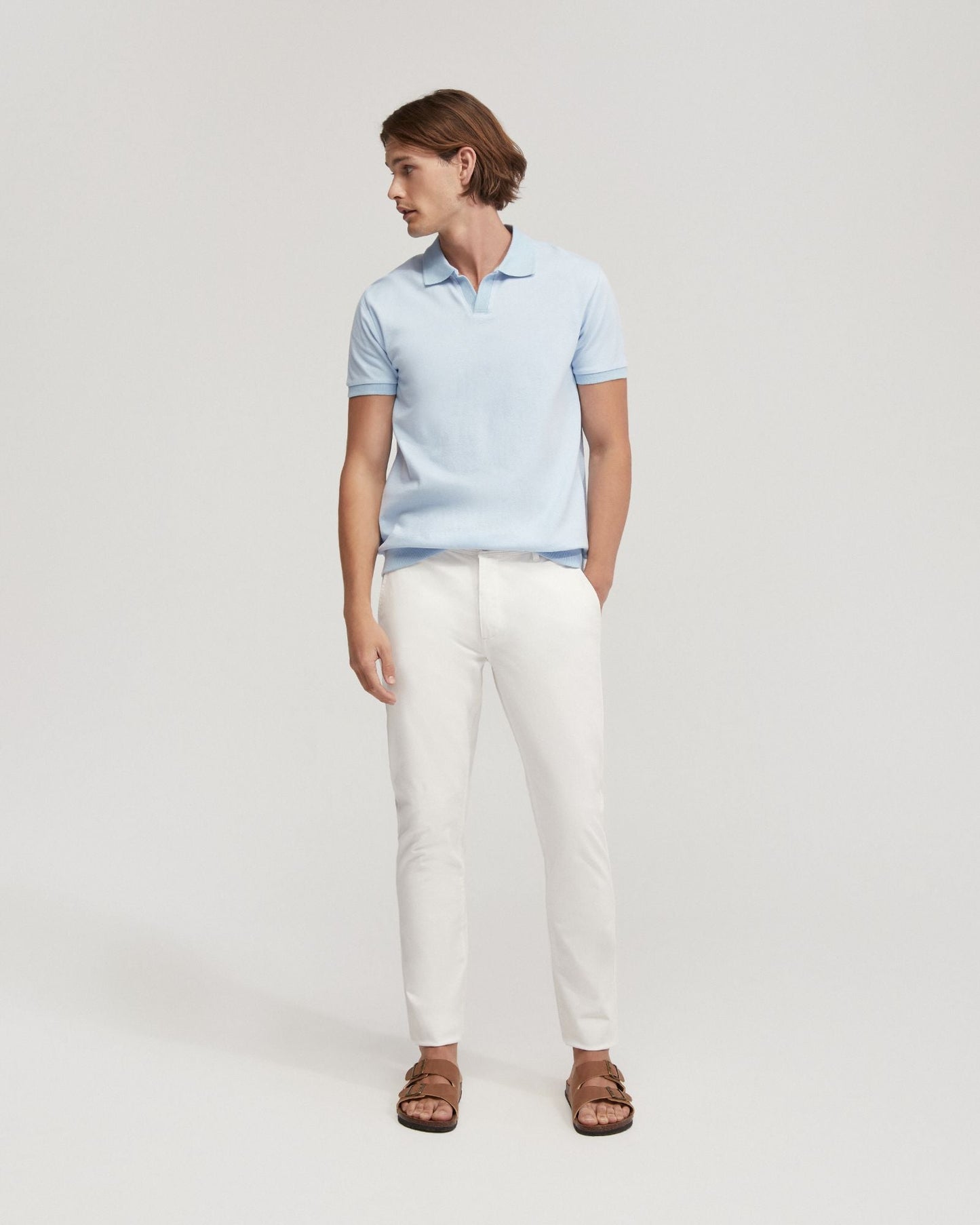 Slim Leg Cotton Chino