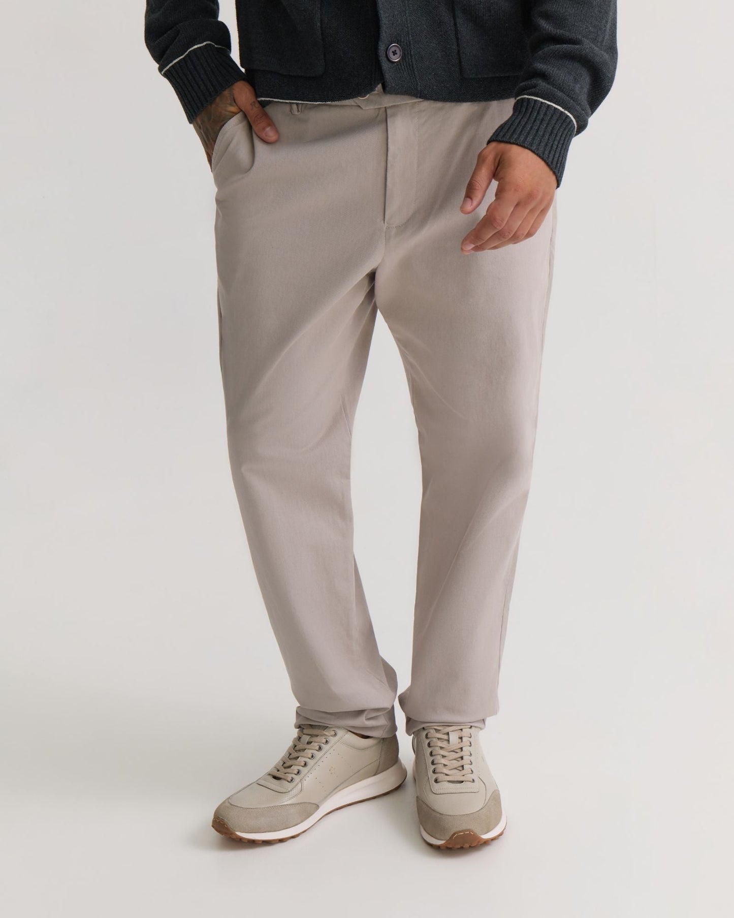Relaxed Fit Stretch Cotton Chino