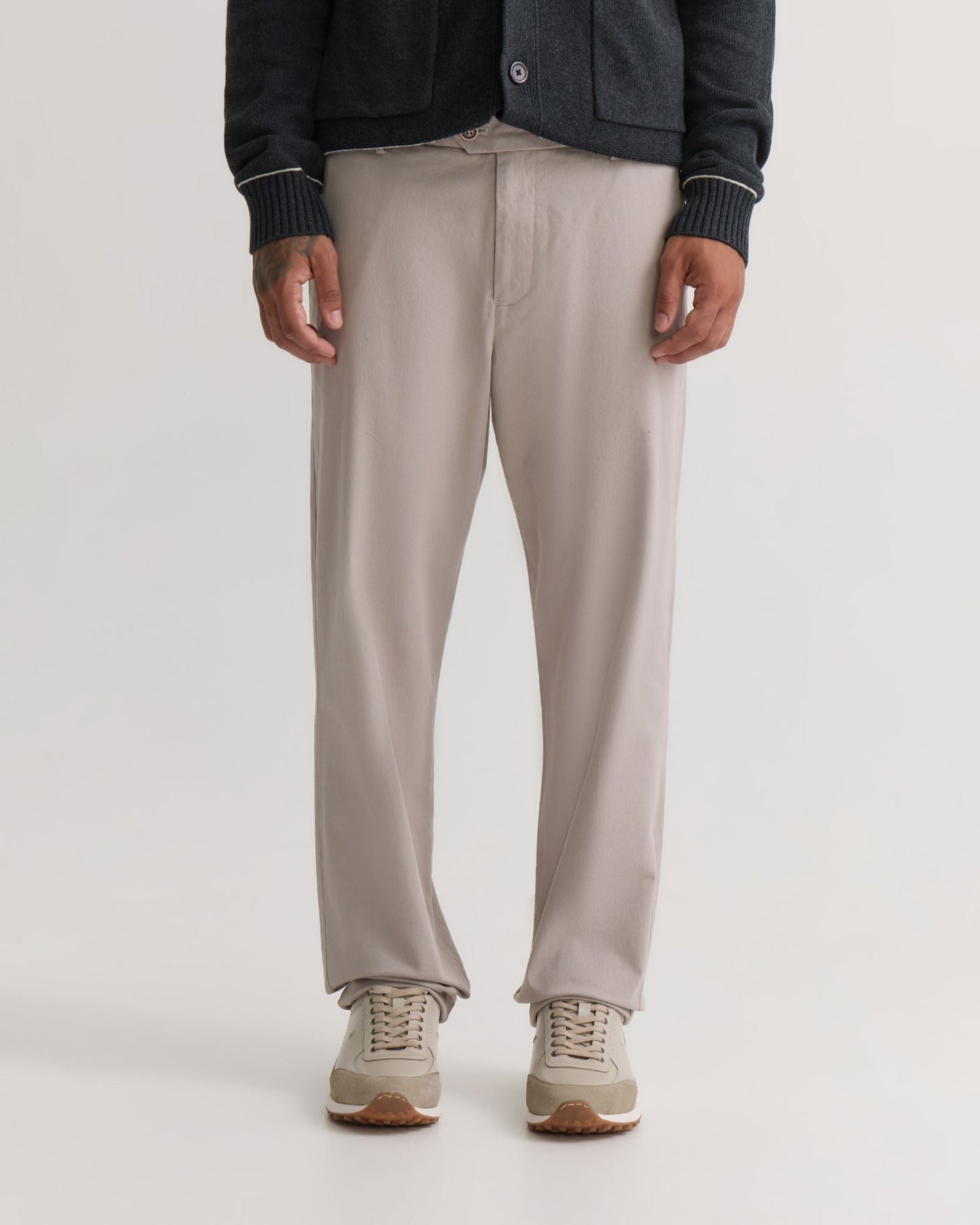 Relaxed Fit Stretch Cotton Chino