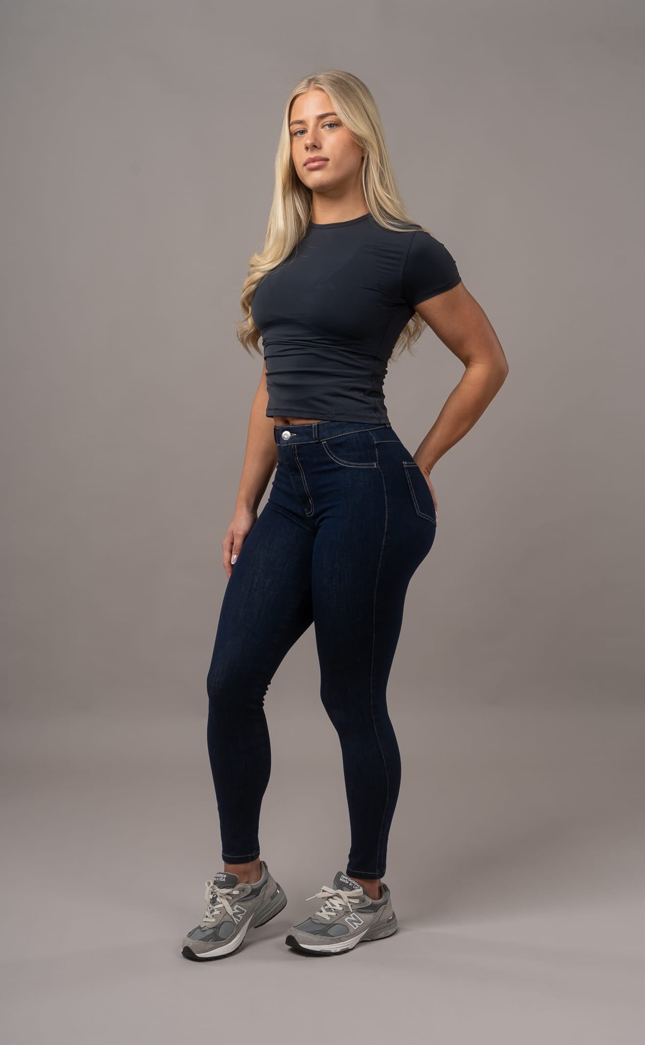 Womens 360 High Waisted Fitjeans - Rinse Blue