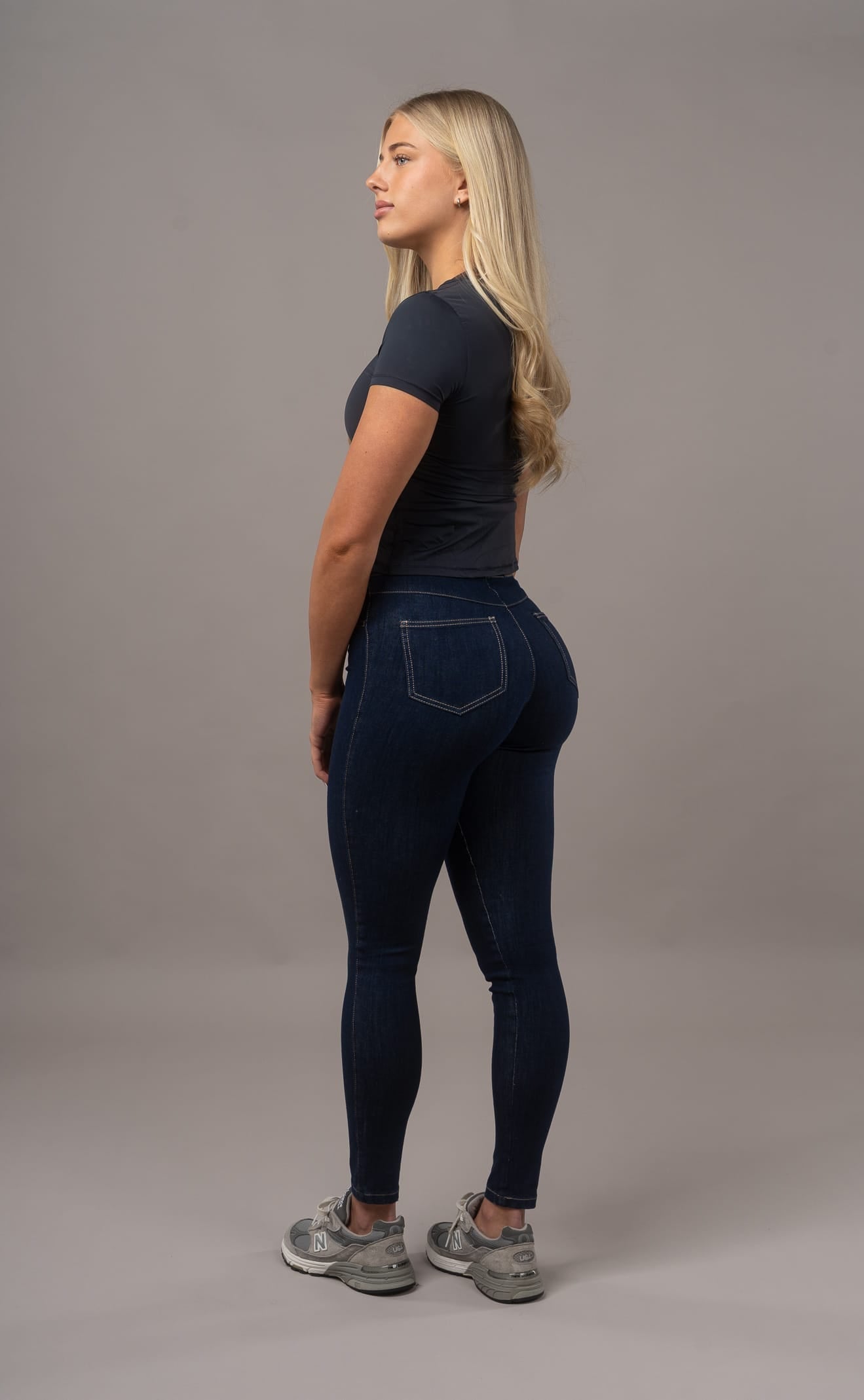 Womens 360 High Waisted Fitjeans - Rinse Blue