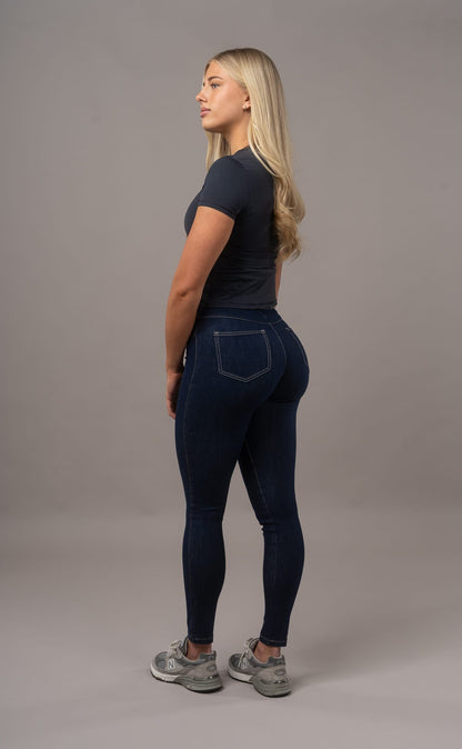 Womens 360 High Waisted Fitjeans - Rinse Blue