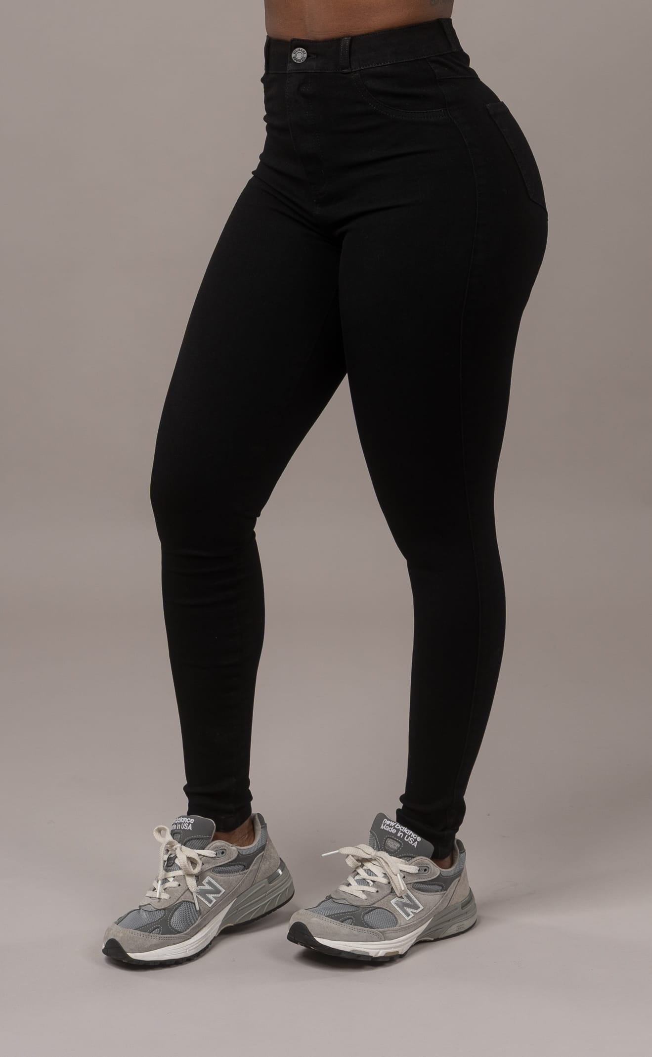 Womens 360 High Waisted Fitjeans - Black