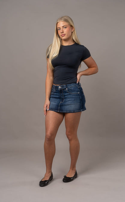 Miniskirt - Mid Blue