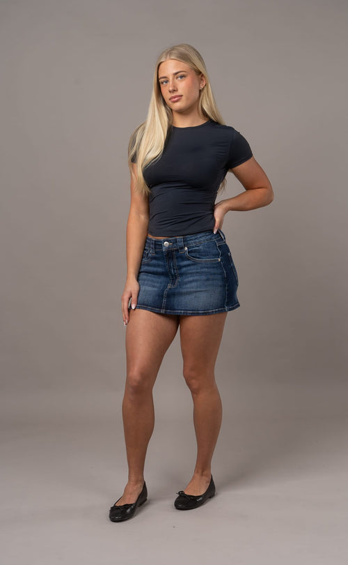 Miniskirt - Mid Blue