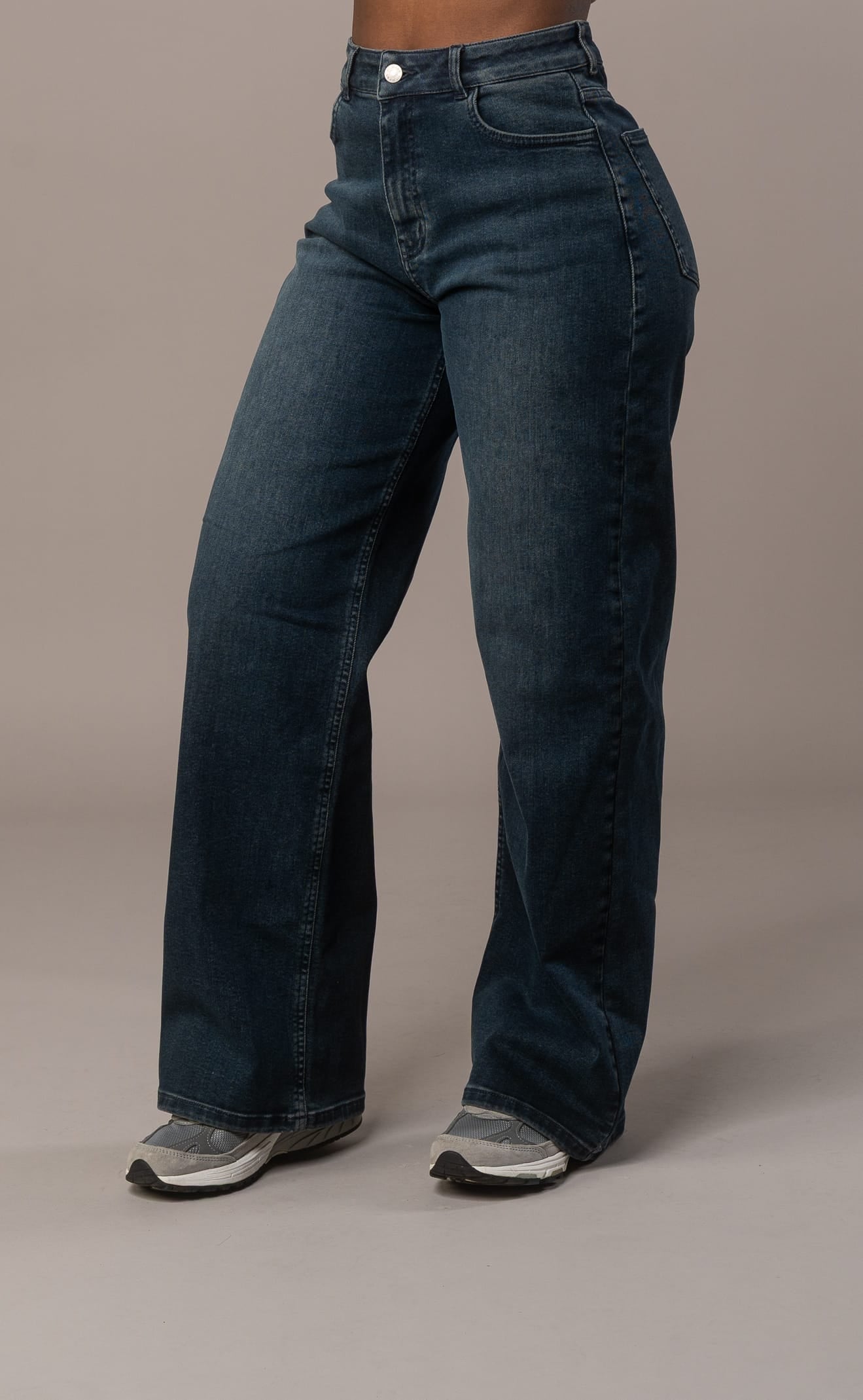 Womens Baggy Fitjeans - Emerald Blue