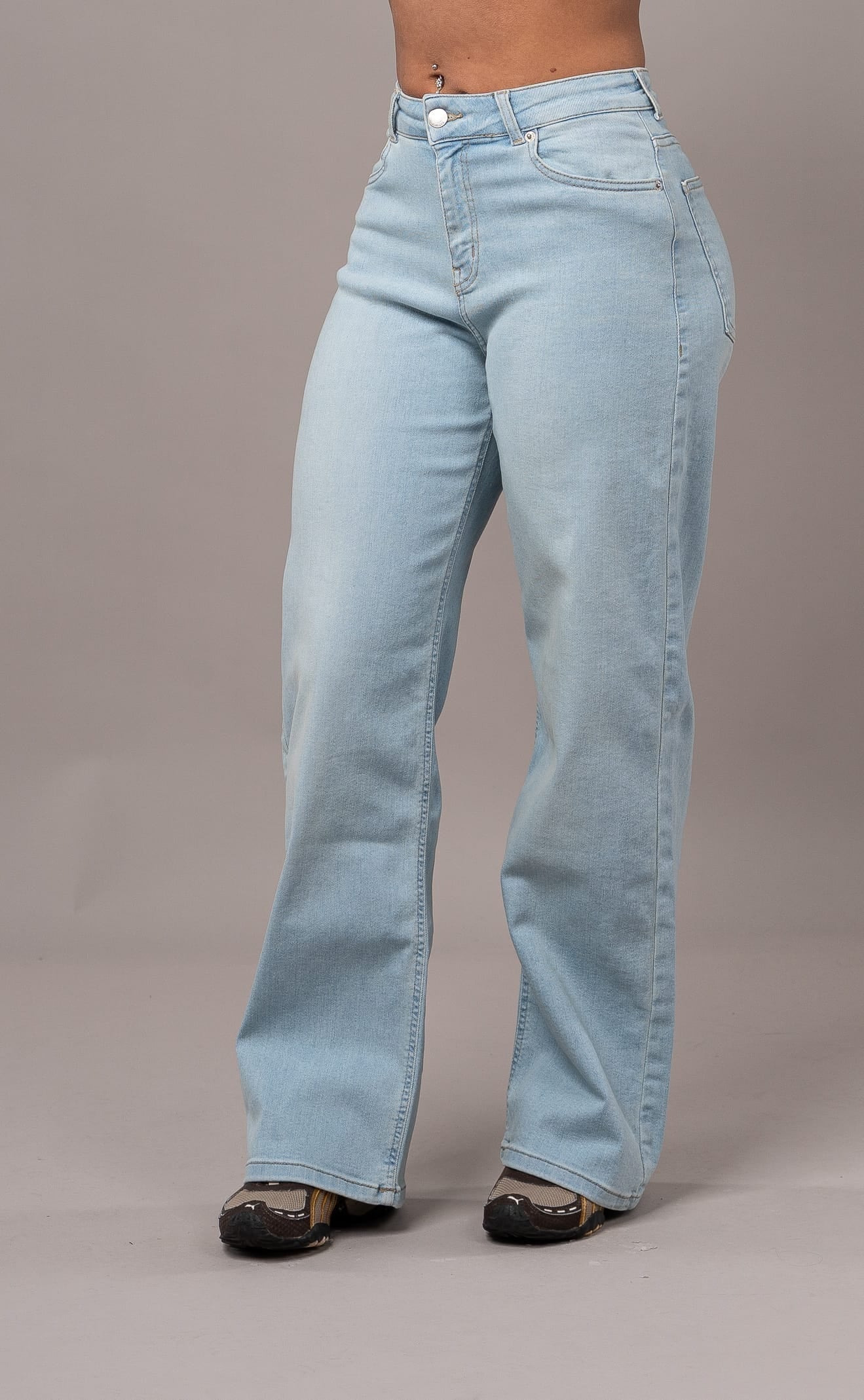 Womens Baggy Fitjeans - Vintage Blue