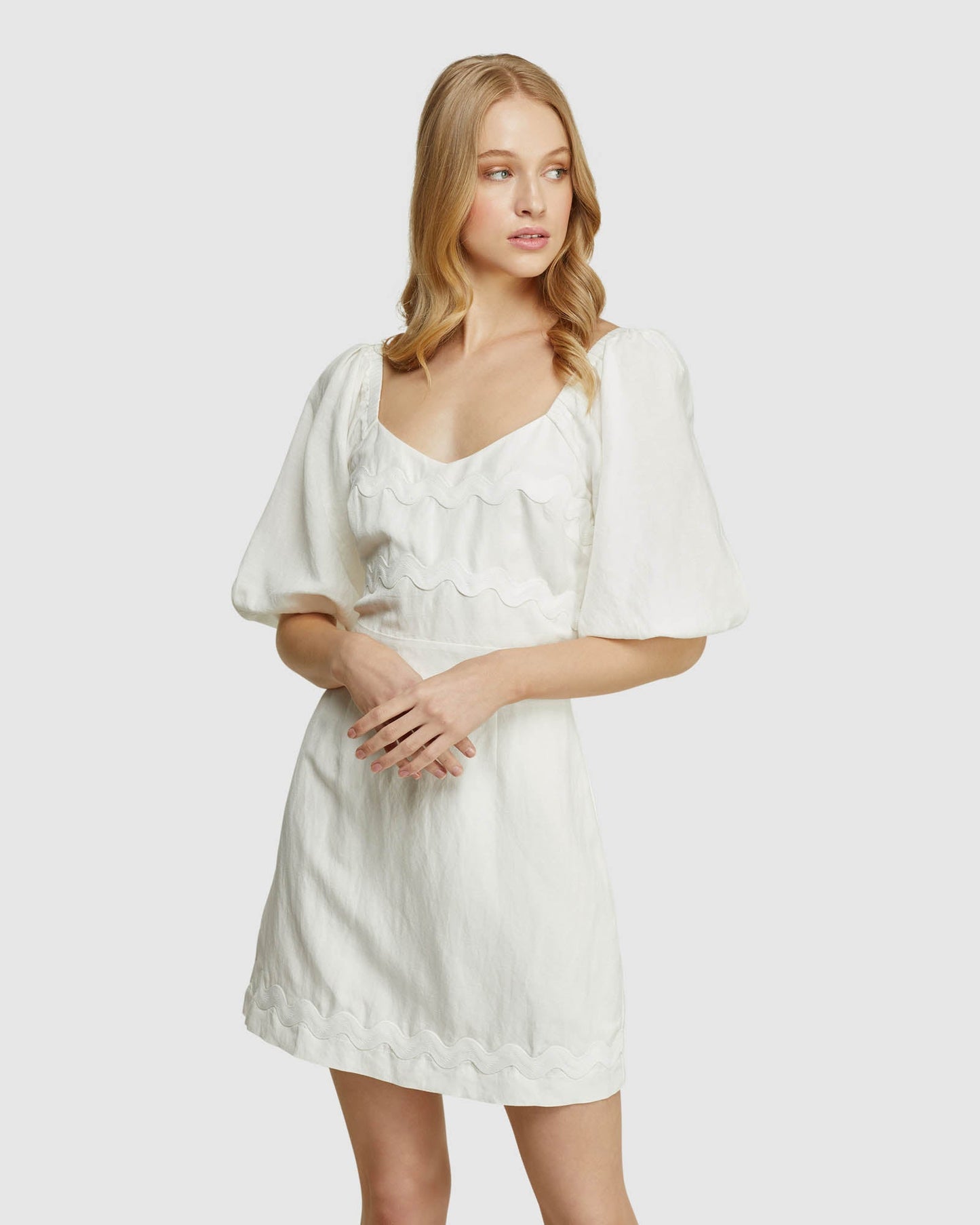 Lorena Linen Blend Dress