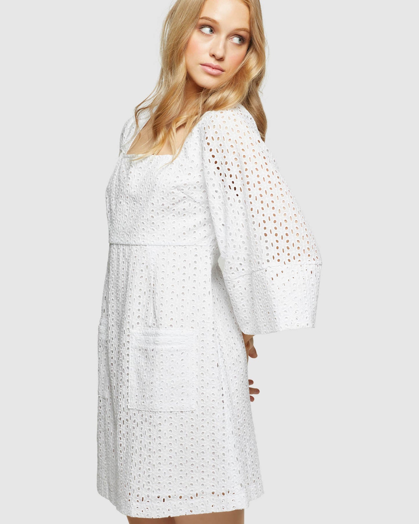 Shira Broderie Dress
