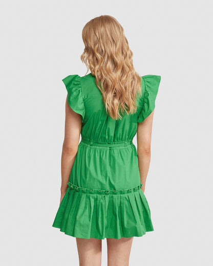 Claughda Cotton Poplin Mini Dress