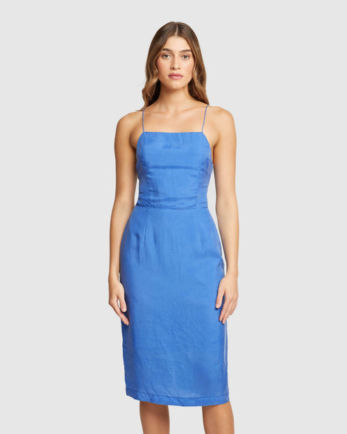 Lotus Back Tied Dress