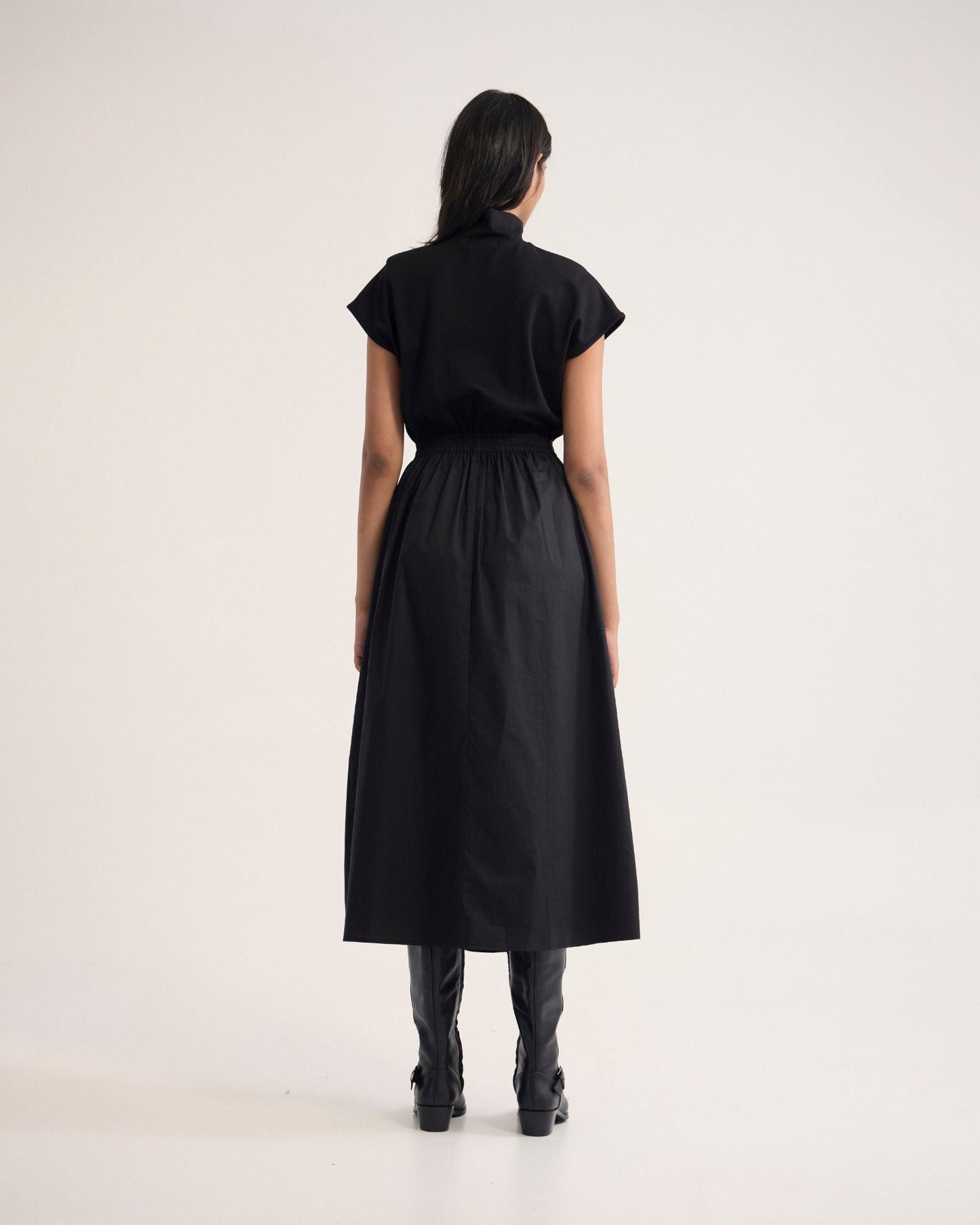 Esrealla High Collar Dress