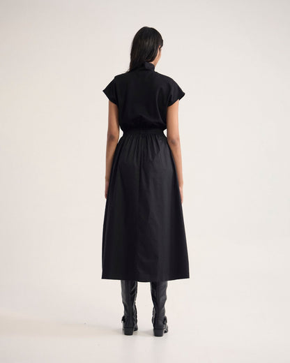 Esrealla High Collar Dress