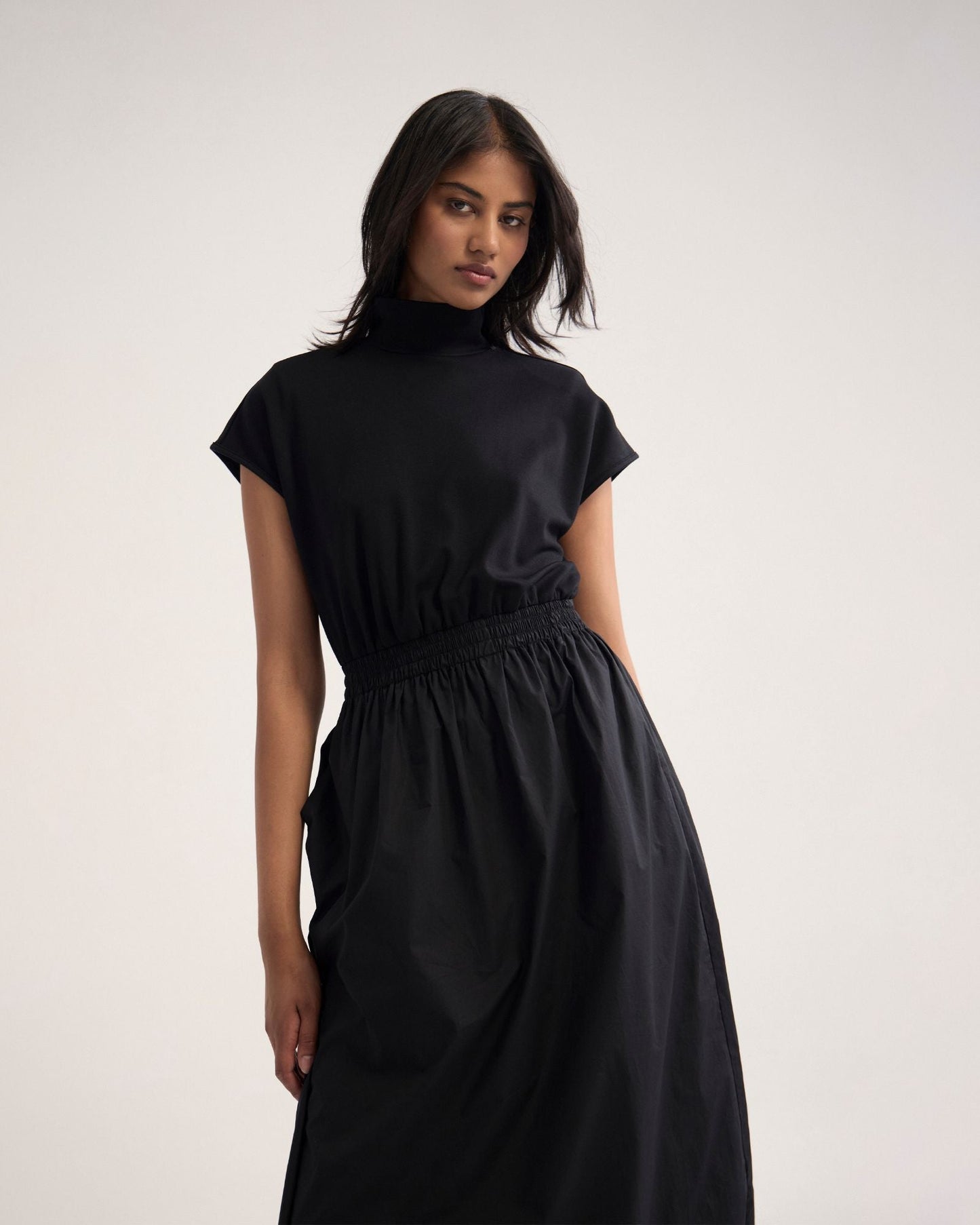 Esrealla High Collar Dress