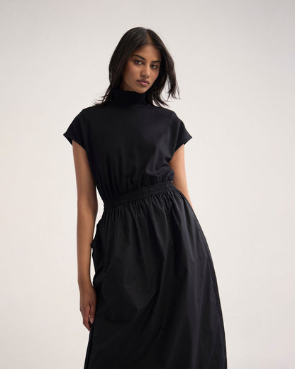 Esrealla High Collar Dress
