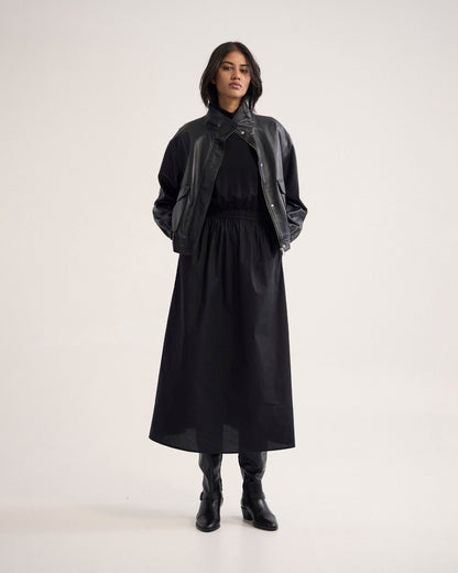 Esrealla High Collar Dress