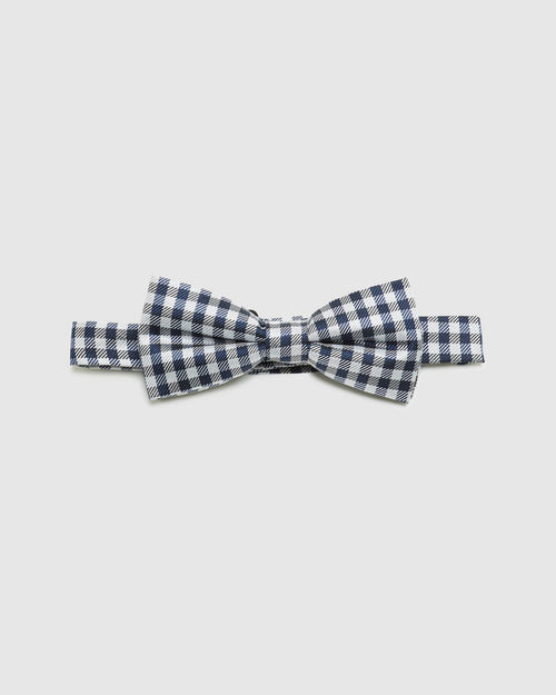 Gingham Silk Bow Tie