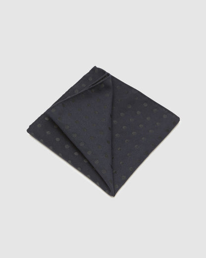 Jet Polka Pocket Square