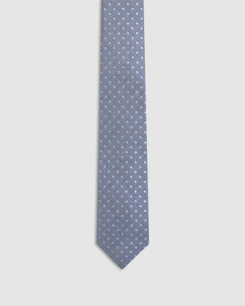 Noel Spot Grid 7Cm Tie