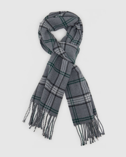 Beau Wool Check Scarf