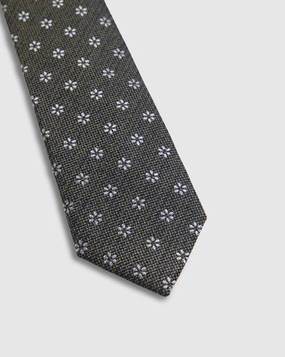 Isaac Ditsy 7Cm Silk/Wool Tie
